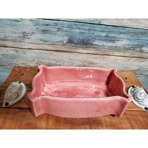 Vintage Pink USA Ceramic Planter, catch-all, Potpourri Dish UPCO USA 295